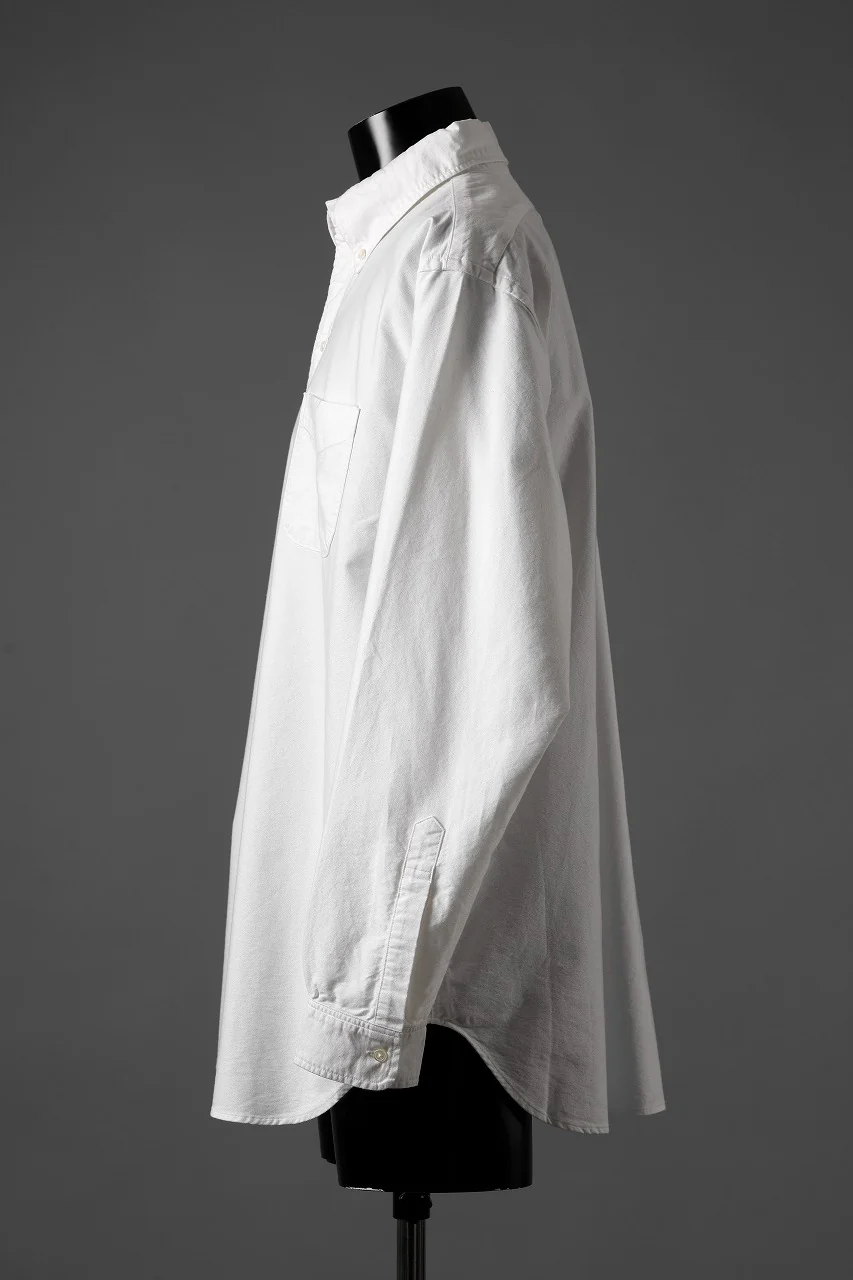 FULLCOUNT Limited GOOD OLD B.D. SHIRT / SUVIN COTTON OXFORD (WHITE) - Image 4