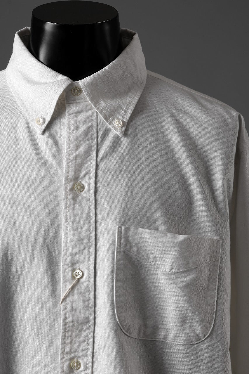 FULLCOUNT Limited GOOD OLD B.D. SHIRT / SUVIN COTTON OXFORD (WHITE) - Image 7