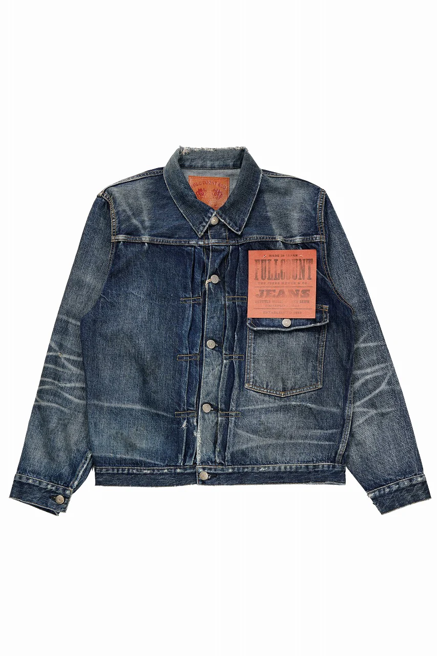 FULLCOUNT "More Than just Fear" Type 1 Denim Jacket / 13.7oz Zimbabwe Selvedge Denim (INDIGO BLUE)
