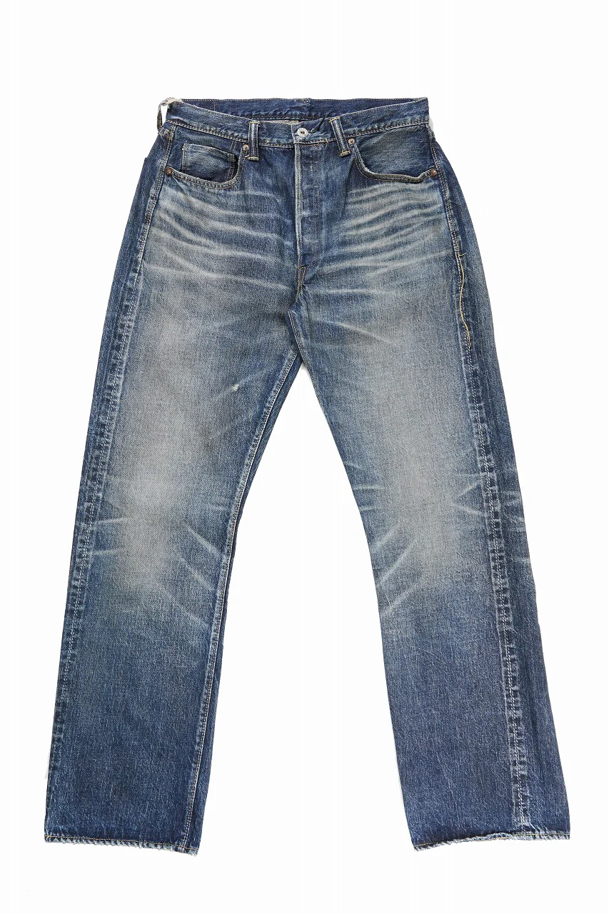 FULLCOUNT "More Than Just Fear" WWⅡ Model Denim Pants / 13.7oz Zimbabwe Selvedge Denim (INDIGO BLUE)