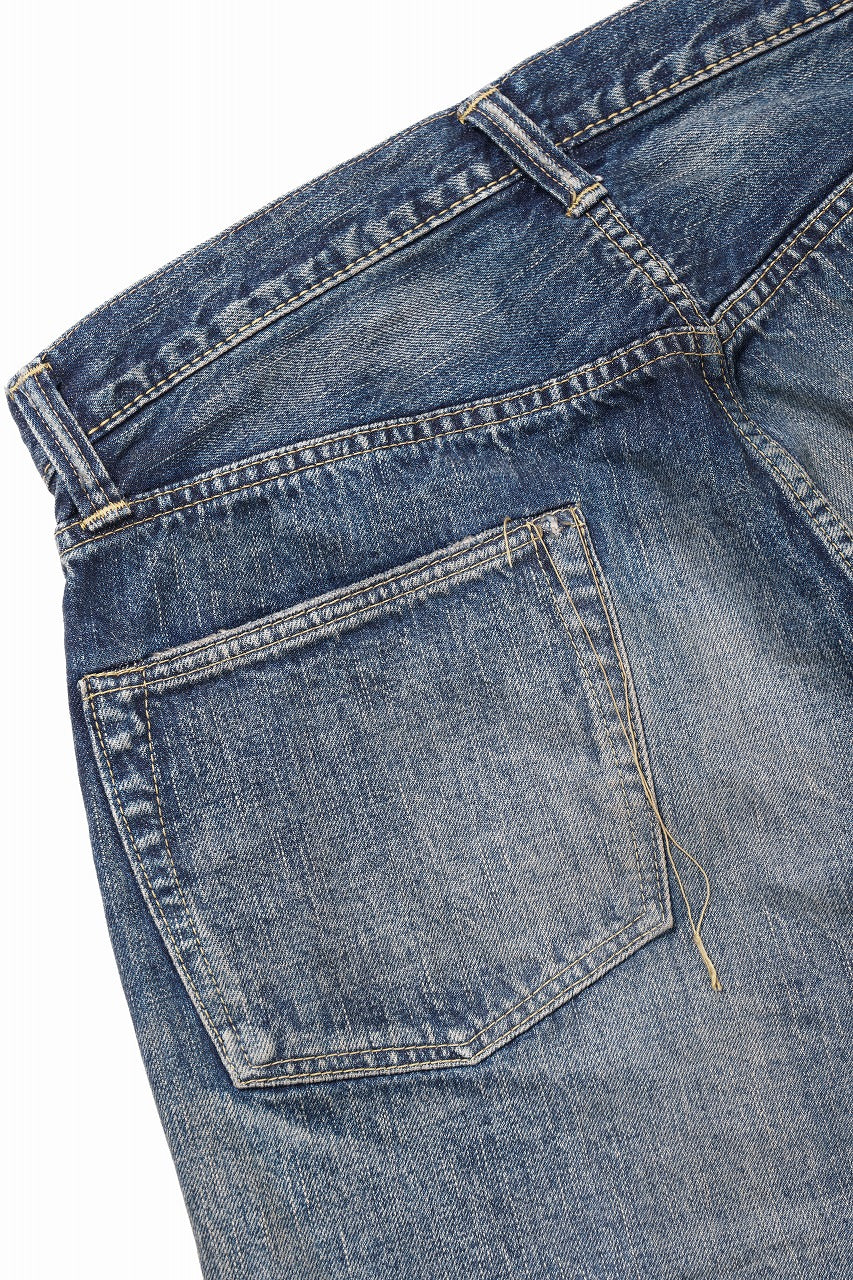 FULLCOUNT "More Than Just Fear" WWⅡ Model Denim Pants / 13.7oz Zimbabwe Selvedge Denim (INDIGO BLUE) - Image 10