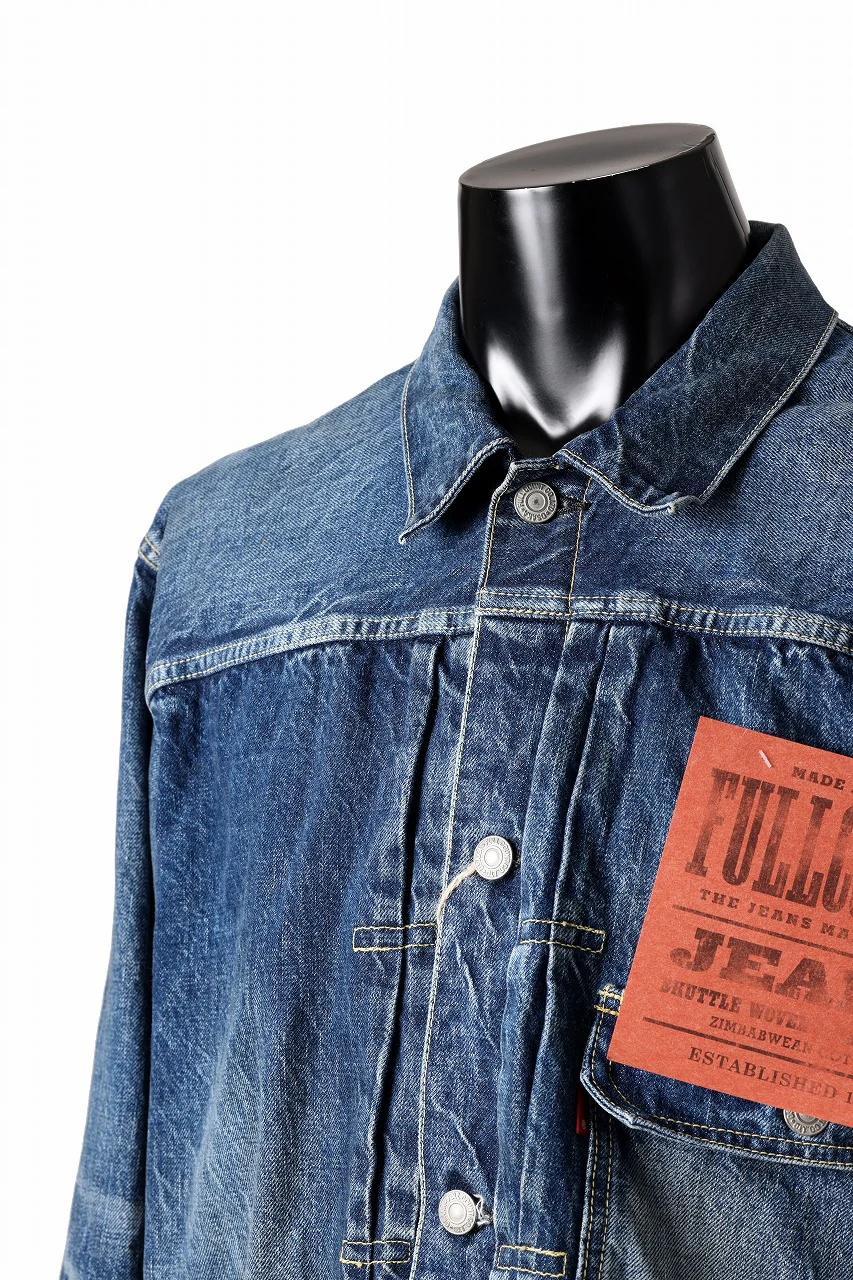 FULLCOUNT "More Than Real" Type 1 Denim Jacket / 13.7oz Zimbabwe Selvedge Denim (INDIGO BLUE) - Image 11