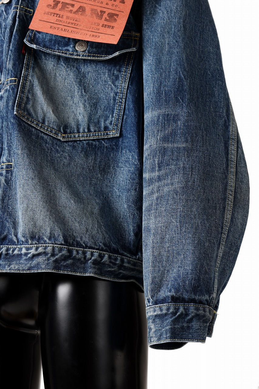 FULLCOUNT "More Than Real" Type 1 Denim Jacket / 13.7oz Zimbabwe Selvedge Denim (INDIGO BLUE) - Image 12