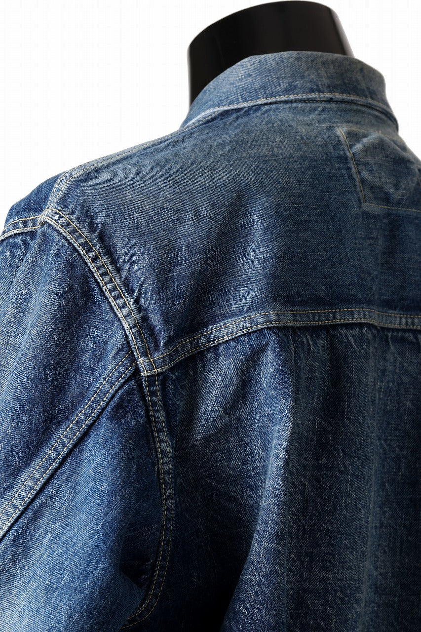 FULLCOUNT "More Than Real" Type 1 Denim Jacket / 13.7oz Zimbabwe Selvedge Denim (INDIGO BLUE) - Image 13