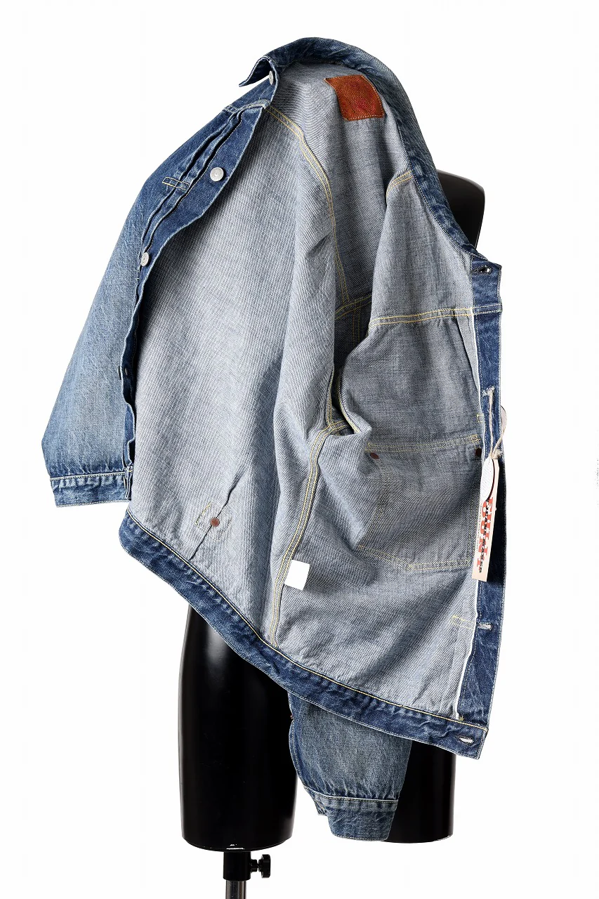 FULLCOUNT "More Than Real" Type 1 Denim Jacket / 13.7oz Zimbabwe Selvedge Denim (INDIGO BLUE) - Image 6