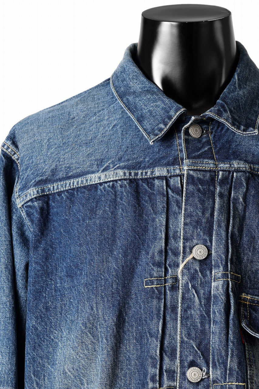 FULLCOUNT "More Than Real" Type 1 Denim Jacket / 13.7oz Zimbabwe Selvedge Denim (INDIGO BLUE) - Image 7