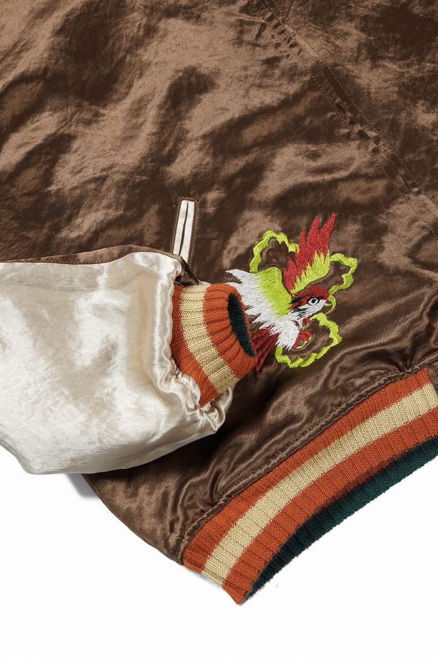 FULLCOUNT REVERSIBLE SKAJAN "HAWK & DRAGON" (GREEN x ECRU / BROWN x ECRU) - Image 18