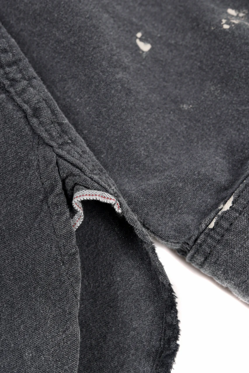FULLCOUNT SELVEDGE CHAMBRAY PULLOVER SHIRT - AGING (BLACK) - Image 12