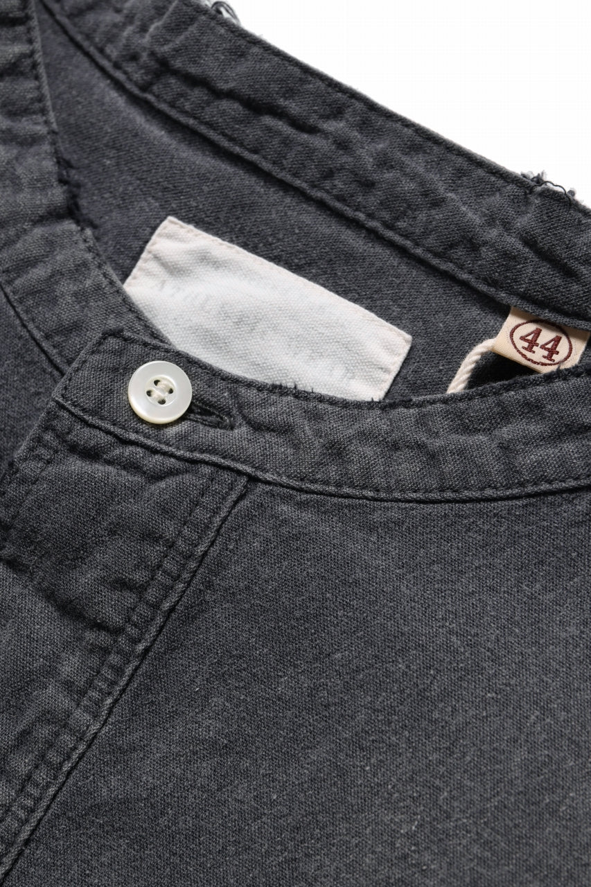 FULLCOUNT SELVEDGE CHAMBRAY PULLOVER SHIRT - AGING (BLACK) - Image 6