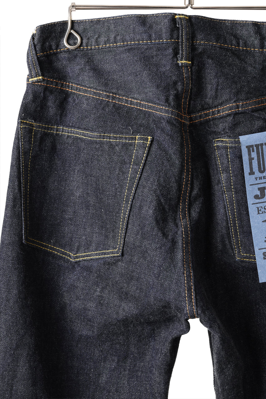 FULLCOUNT Straight Denim Pants / 15.5oz Zimbabwe Selvedge Denim (INDIGO BLUE / ONE WASHED) - Image 16