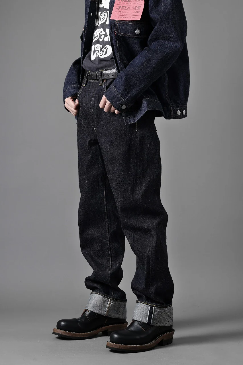 FULLCOUNT Straight Denim Pants / 15.5oz Zimbabwe Selvedge Denim (INDIGO BLUE / ONE WASHED) - Image 18