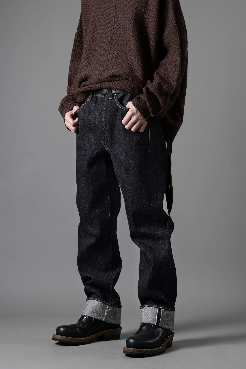 FULLCOUNT Straight Denim Pants / 15.5oz Zimbabwe Selvedge Denim (INDIGO BLUE / ONE WASHED) - Image 21