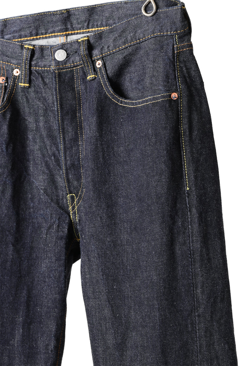 FULLCOUNT Straight Denim Pants / 15.5oz Zimbabwe Selvedge Denim (INDIGO BLUE / ONE WASHED) - Image 6