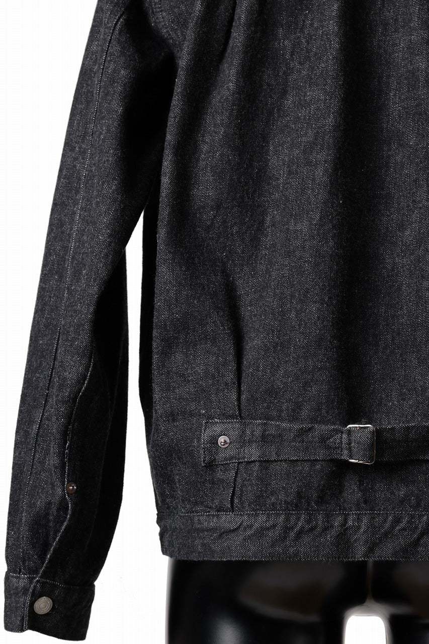 FULLCOUNT Type 1 Black Denim Jacket / 13.7oz Zimbabwe Selvedge Denim (BLACK) - Image 13