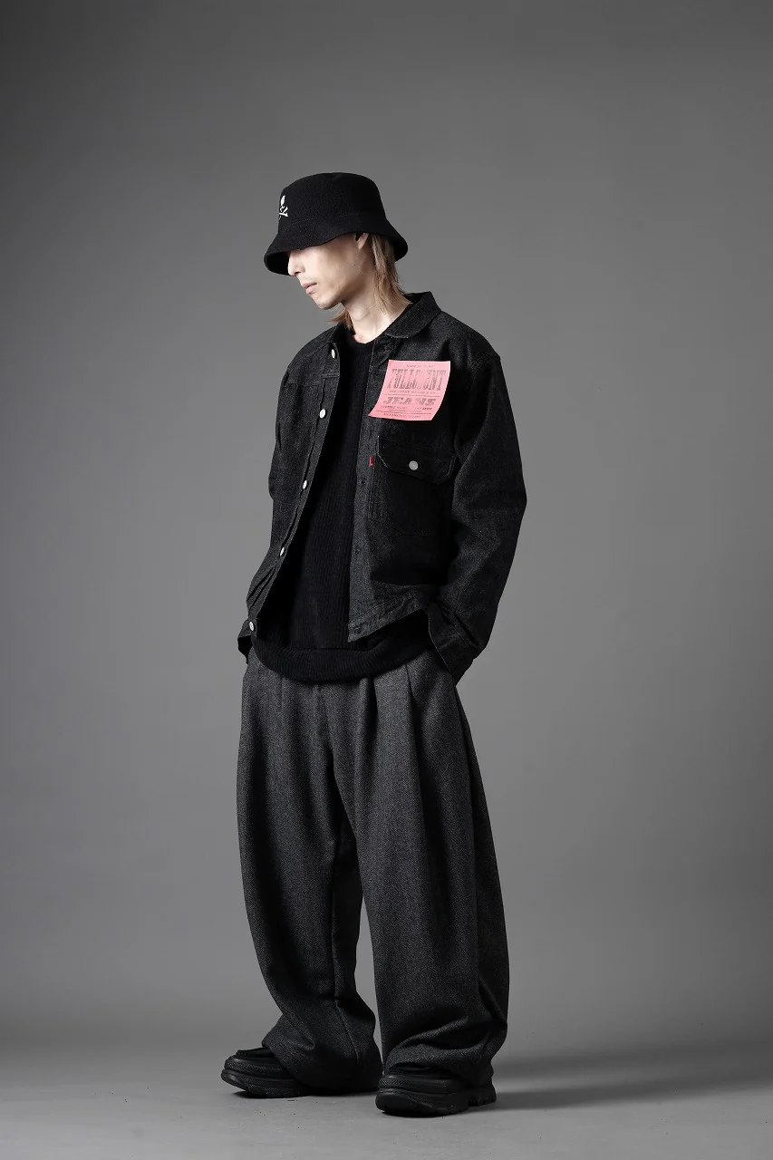 FULLCOUNT Type 1 Black Denim Jacket / 13.7oz Zimbabwe Selvedge Denim (BLACK) - Image 17