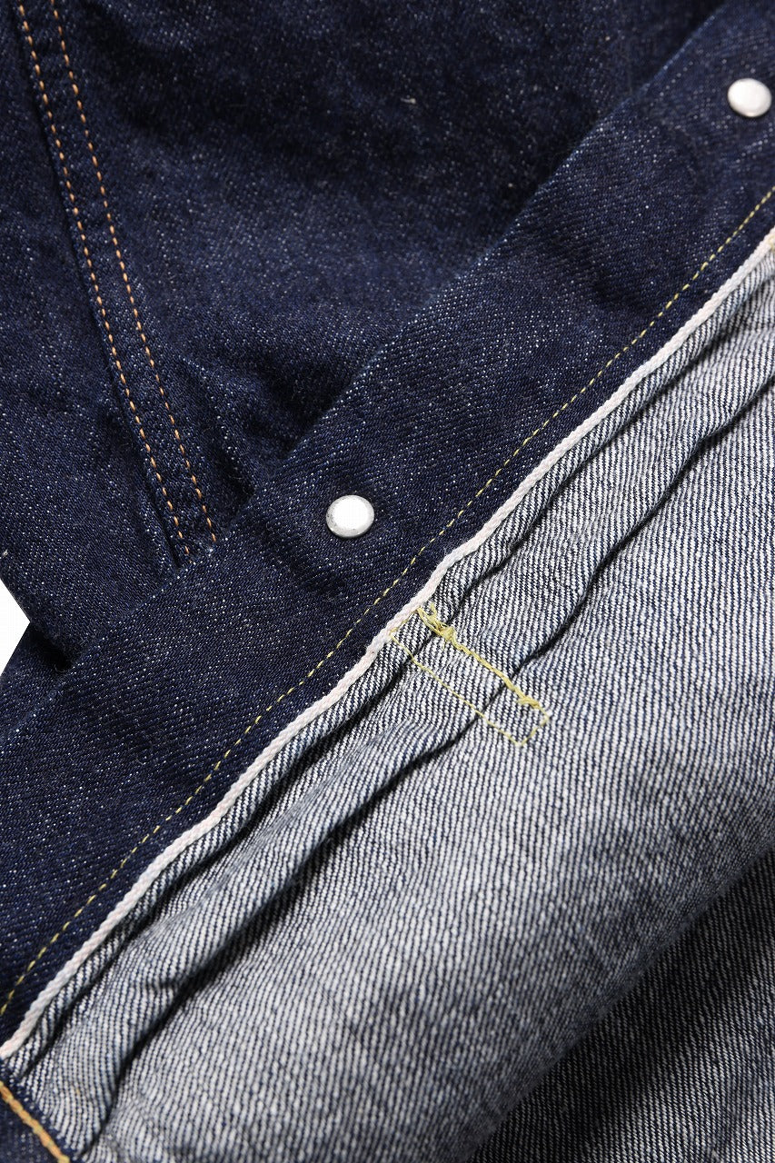FULLCOUNT Type 1 Denim Jacket / 11.5oz Zimbabwe Selvedge Denim (Super Smooth) (INDIGO BLUE / ONE WASHED) - Image 14