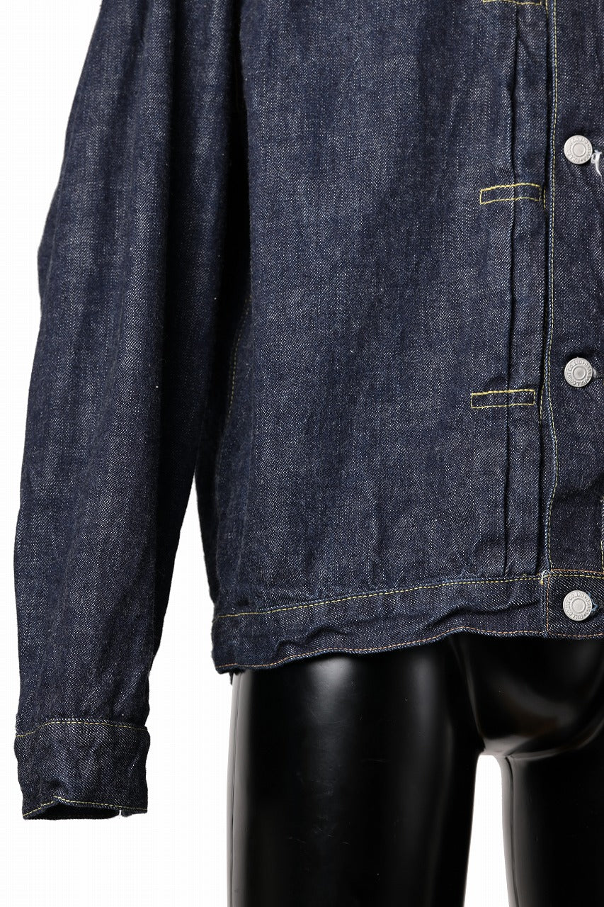 FULLCOUNT Type 1 Denim Jacket / 13.7oz Zimbabwe Selvedge Denim (INDIGO BLUE / ONE WASHED) - Image 11