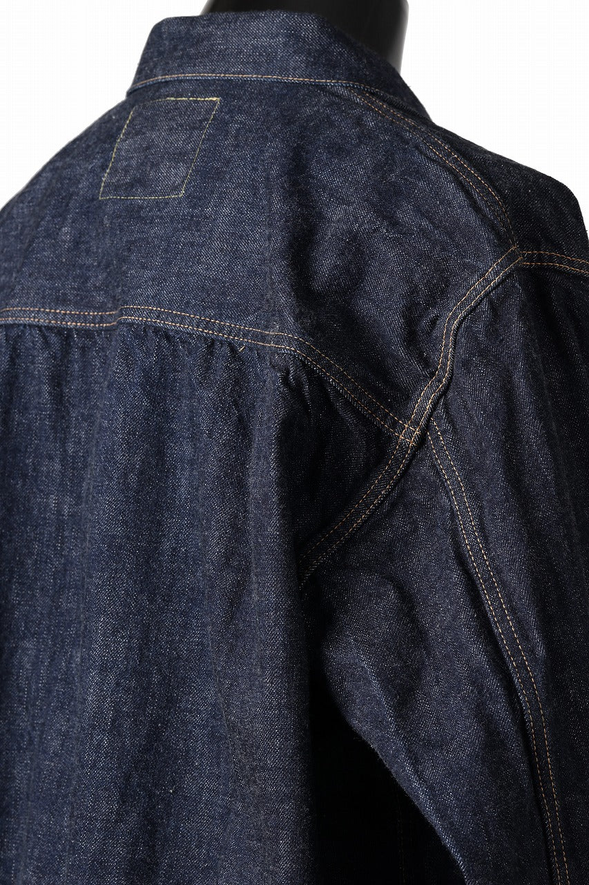 FULLCOUNT Type 1 Denim Jacket / 13.7oz Zimbabwe Selvedge Denim (INDIGO BLUE / ONE WASHED) - Image 15