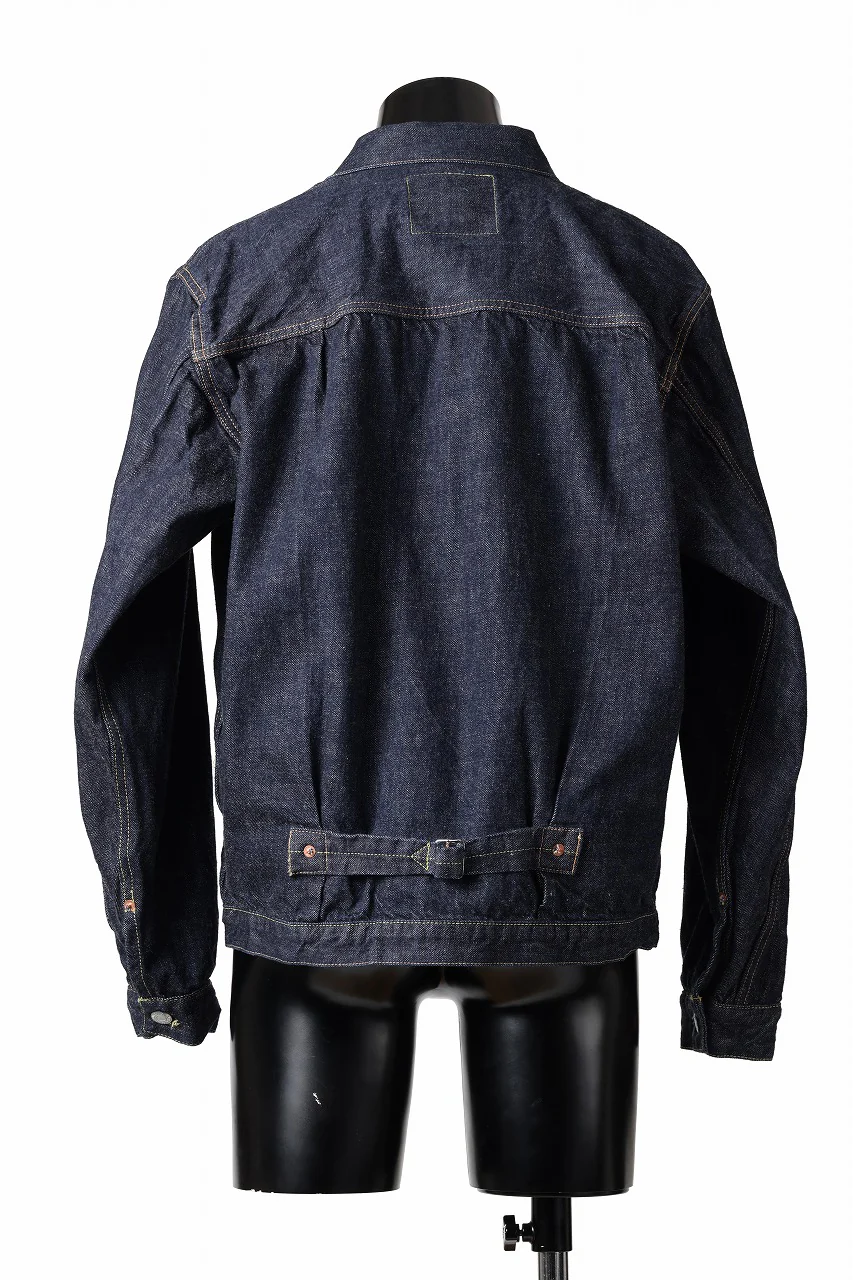 FULLCOUNT Type 1 Denim Jacket / 13.7oz Zimbabwe Selvedge Denim (INDIGO BLUE / ONE WASHED) - Image 5