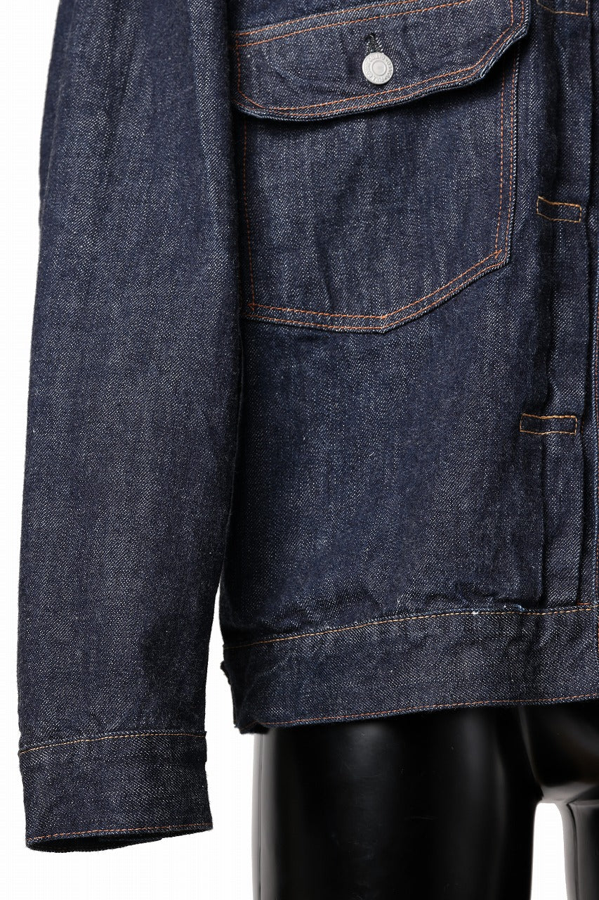 FULLCOUNT Type 2 Denim Jacket / 13.7oz Zimbabwe Selvedge Denim (INDIGO BLUE / ONE WASHED) - Image 10