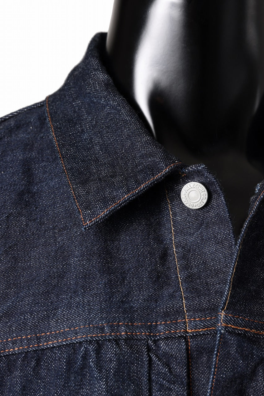 FULLCOUNT Type 2 Denim Jacket / 13.7oz Zimbabwe Selvedge Denim (INDIGO BLUE / ONE WASHED) - Image 11