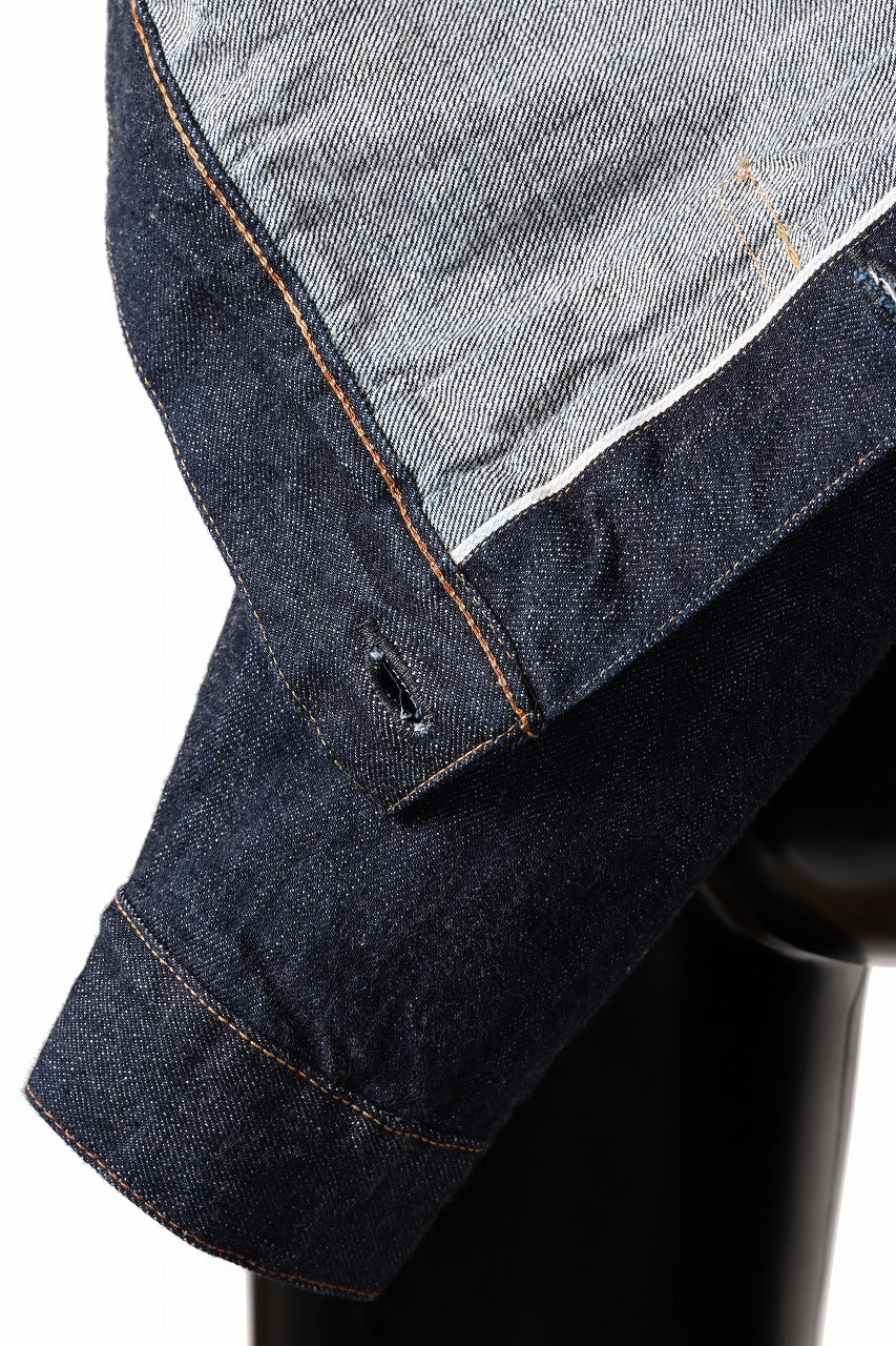 FULLCOUNT Type 2 Denim Jacket / 13.7oz Zimbabwe Selvedge Denim (INDIGO BLUE / ONE WASHED) - Image 16