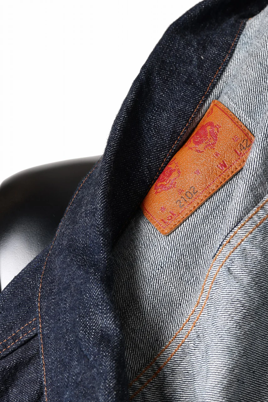 FULLCOUNT Type 2 Denim Jacket / 13.7oz Zimbabwe Selvedge Denim (INDIGO BLUE / ONE WASHED) - Image 17