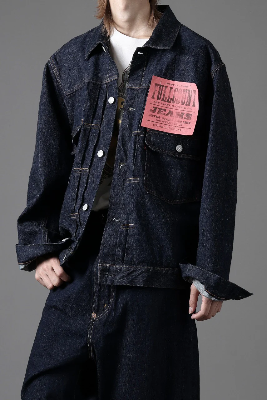 FULLCOUNT Type 2 Denim Jacket / 13.7oz Zimbabwe Selvedge Denim (INDIGO BLUE / ONE WASHED) - Image 18