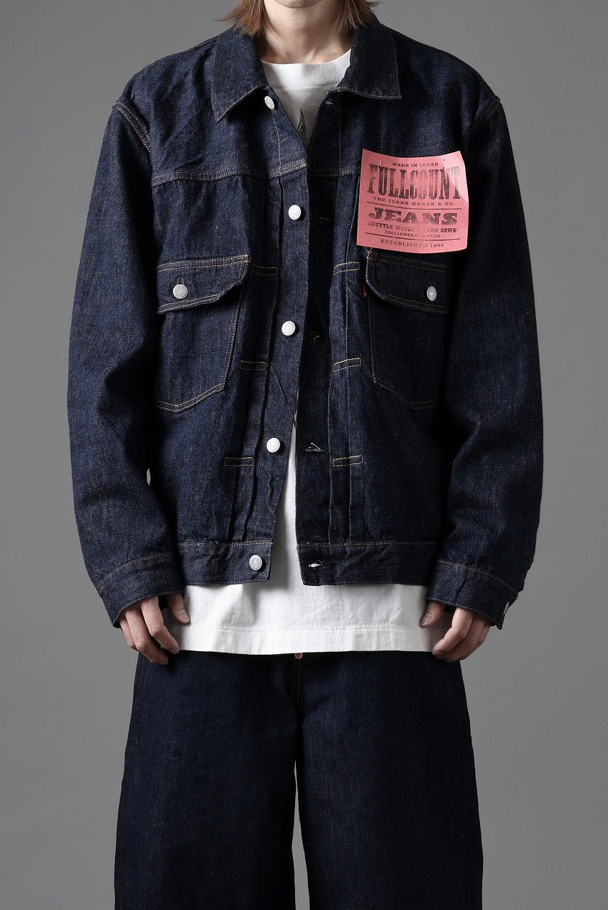 FULLCOUNT Type 2 Denim Jacket / 13.7oz Zimbabwe Selvedge Denim (INDIGO BLUE / ONE WASHED) - Image 19