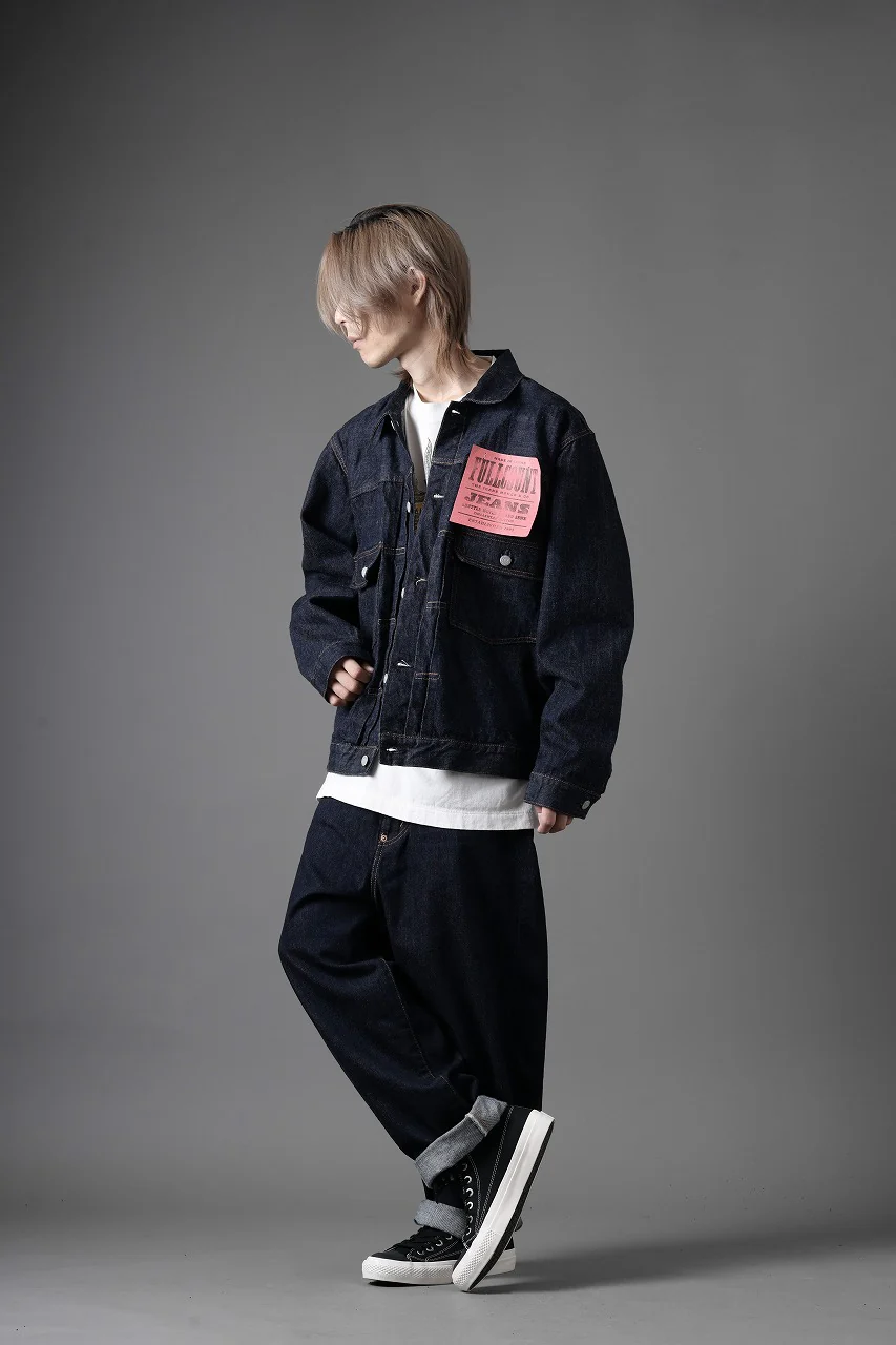 FULLCOUNT Type 2 Denim Jacket / 13.7oz Zimbabwe Selvedge Denim (INDIGO BLUE / ONE WASHED) - Image 22