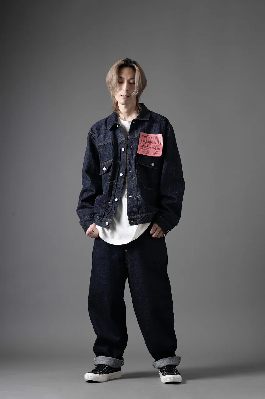 FULLCOUNT Type 2 Denim Jacket / 13.7oz Zimbabwe Selvedge Denim (INDIGO BLUE / ONE WASHED) - Image 23