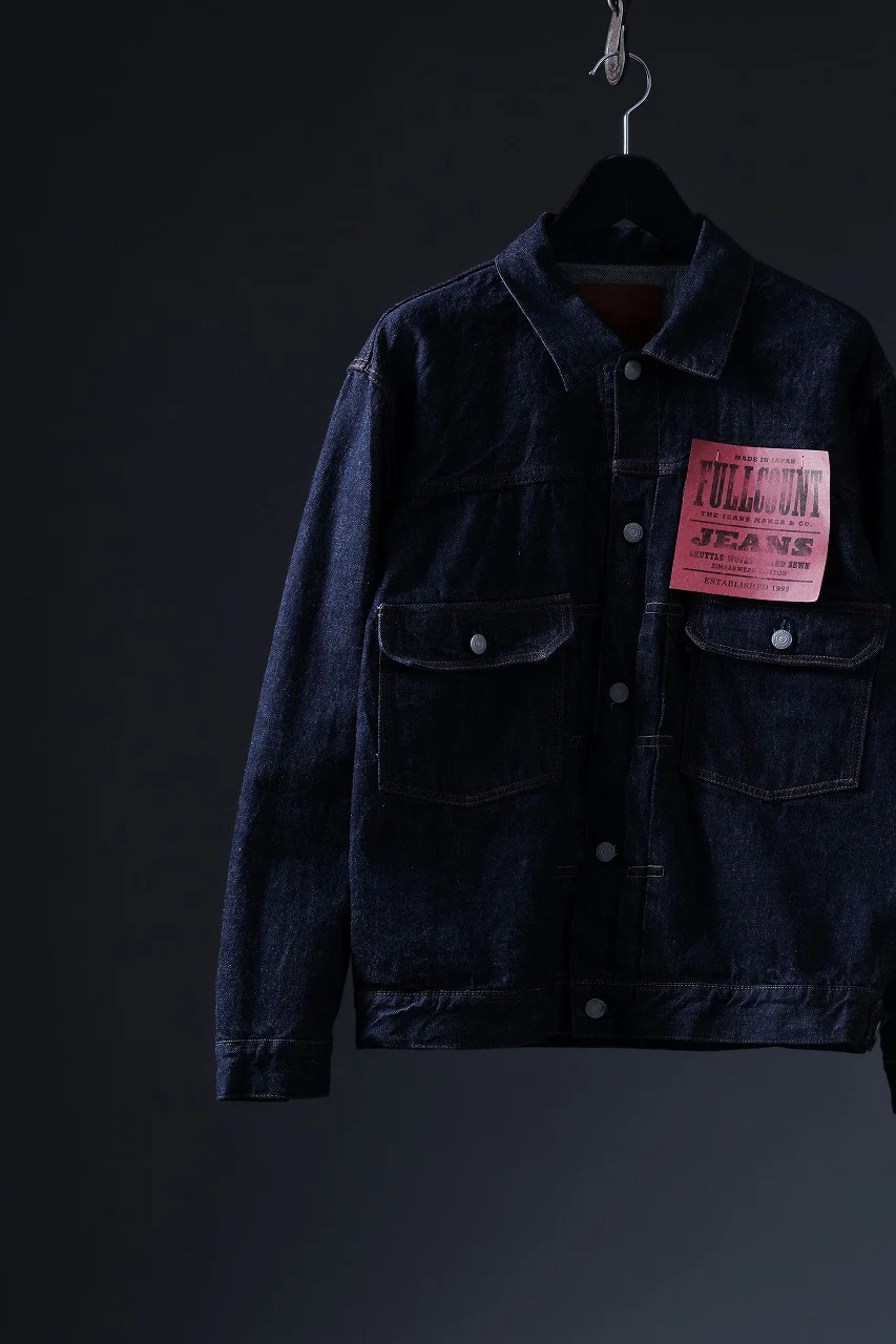 FULLCOUNT Type 2 Denim Jacket / 13.7oz Zimbabwe Selvedge Denim (INDIGO BLUE / ONE WASHED) - Image 27