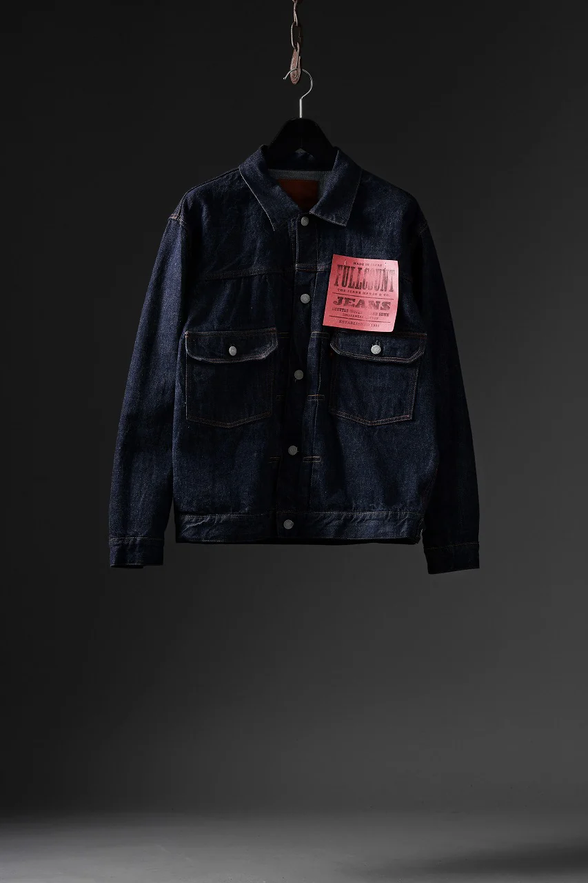 FULLCOUNT Type 2 Denim Jacket / 13.7oz Zimbabwe Selvedge Denim (INDIGO BLUE / ONE WASHED) - Image 28