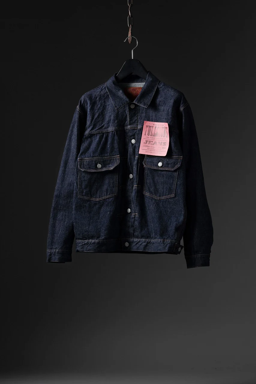 FULLCOUNT Type 2 Denim Jacket / 13.7oz Zimbabwe Selvedge Denim (INDIGO BLUE / ONE WASHED) - Image 29