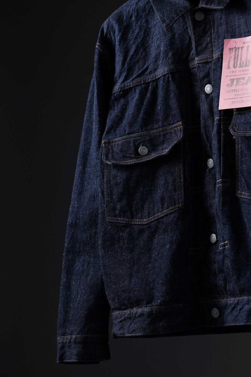FULLCOUNT Type 2 Denim Jacket / 13.7oz Zimbabwe Selvedge Denim (INDIGO BLUE / ONE WASHED) - Image 30