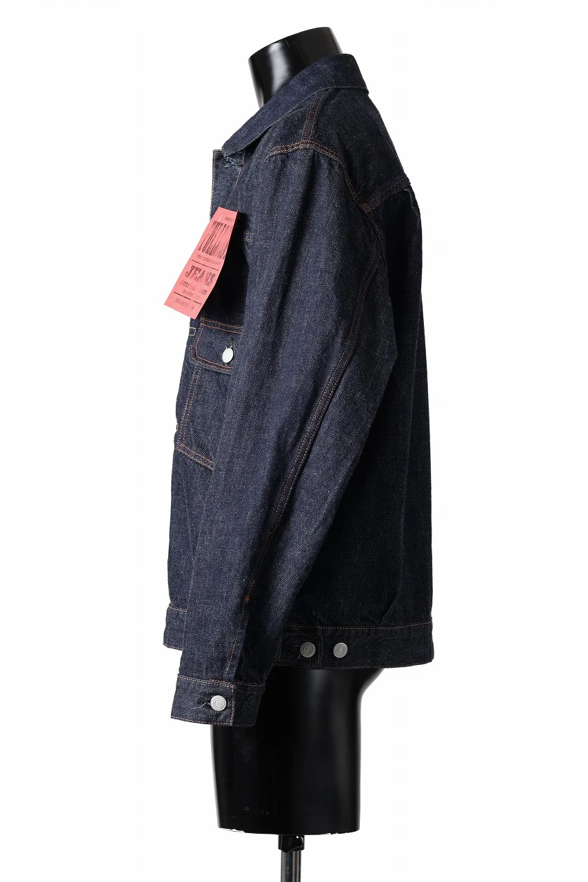 FULLCOUNT Type 2 Denim Jacket / 13.7oz Zimbabwe Selvedge Denim (INDIGO BLUE / ONE WASHED) - Image 4