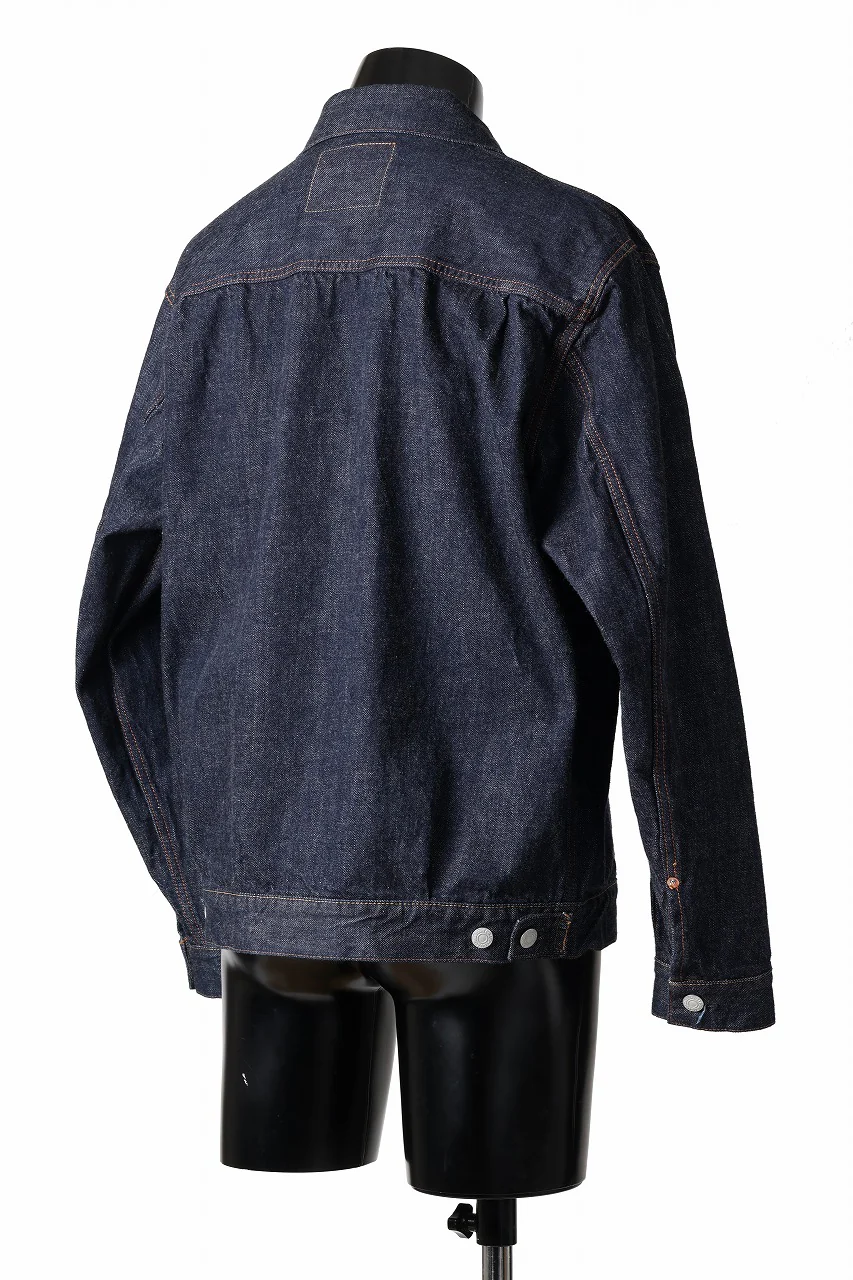 FULLCOUNT Type 2 Denim Jacket / 13.7oz Zimbabwe Selvedge Denim (INDIGO BLUE / ONE WASHED) - Image 6