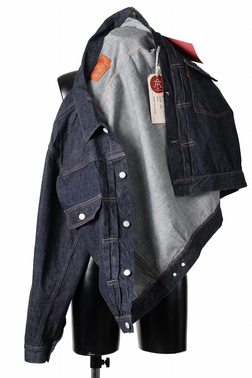 FULLCOUNT Type 2 Denim Jacket / 13.7oz Zimbabwe Selvedge Denim (INDIGO BLUE / ONE WASHED) - Image 7