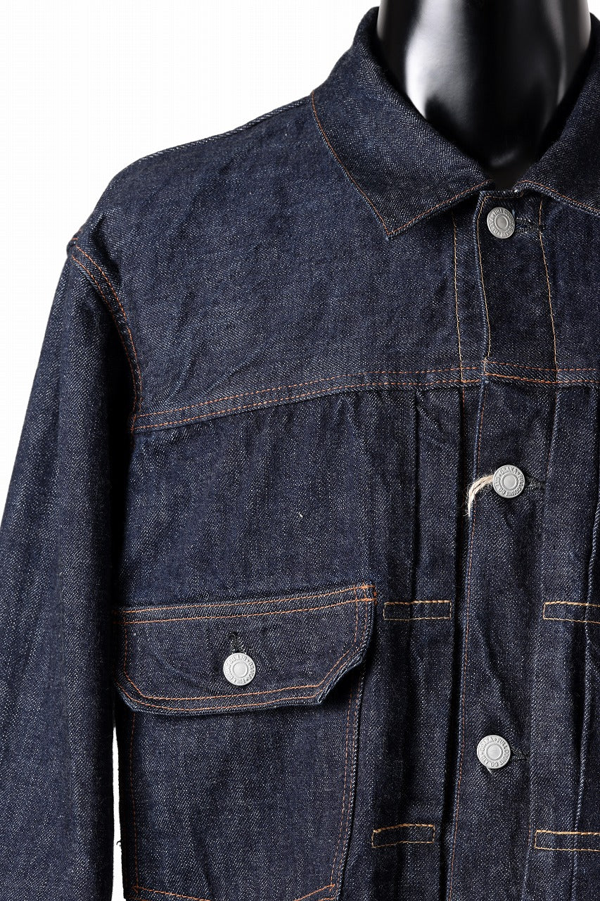 FULLCOUNT Type 2 Denim Jacket / 13.7oz Zimbabwe Selvedge Denim (INDIGO BLUE / ONE WASHED) - Image 8
