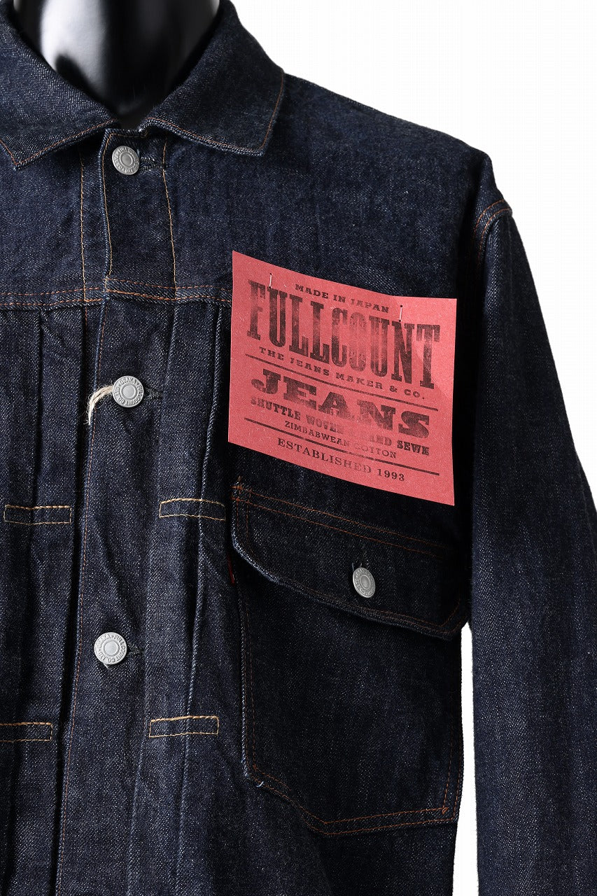 FULLCOUNT Type 2 Denim Jacket / 13.7oz Zimbabwe Selvedge Denim (INDIGO BLUE / ONE WASHED) - Image 9