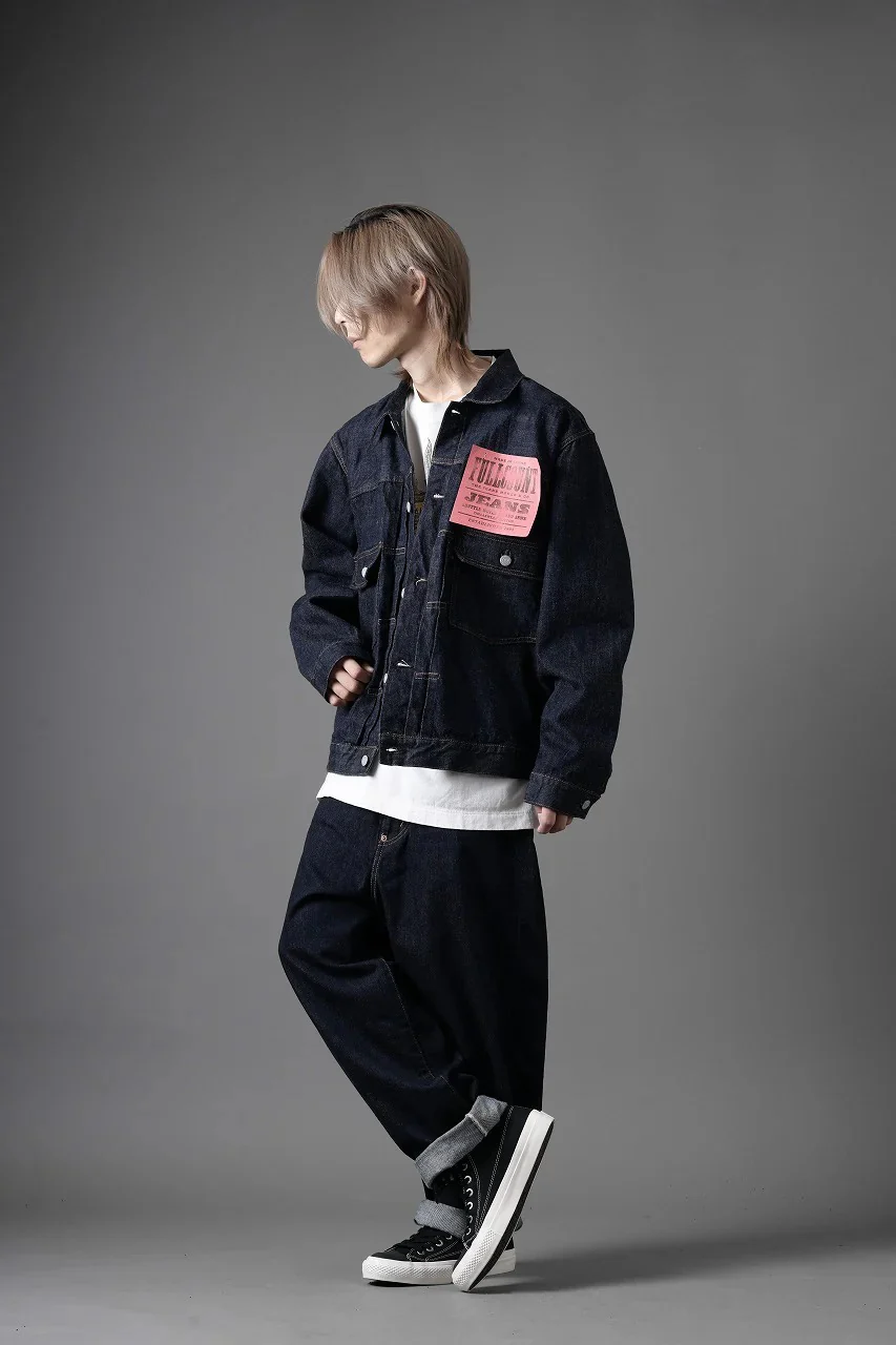 FULLCOUNT Type2 Jean Jacket / 13.7oz Zimbabwe Selvedge Denim (INDIGO BLUE / ONE WASHED) - Image 15
