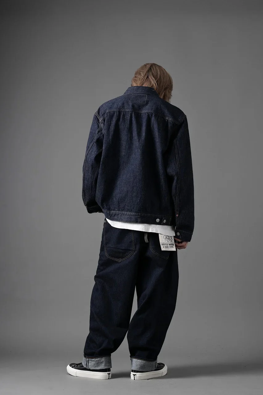 FULLCOUNT Type2 Jean Jacket / 13.7oz Zimbabwe Selvedge Denim (INDIGO BLUE / ONE WASHED) - Image 18