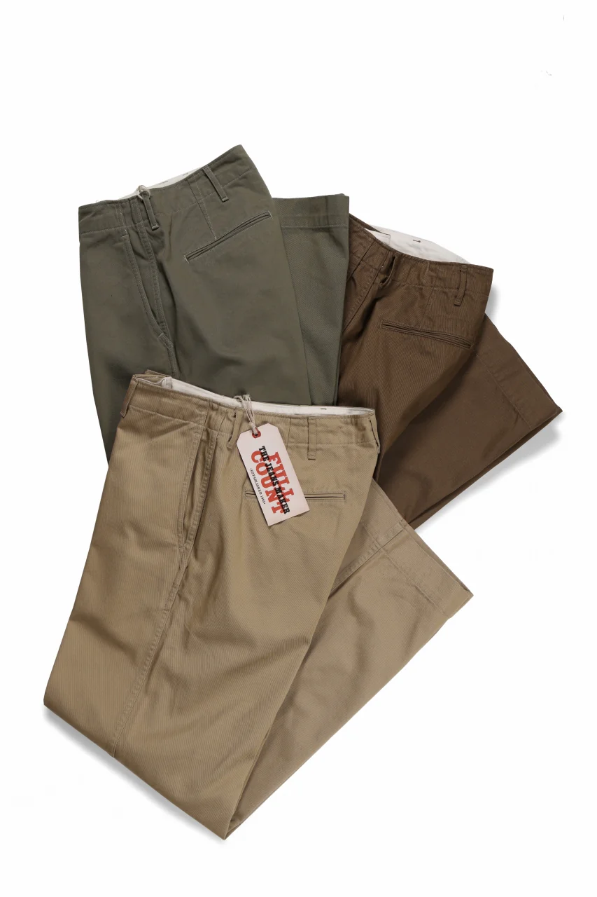 FULLCOUNT U.S.ARMY CHINO 41 TROUSERS (BROWN) - Image 11