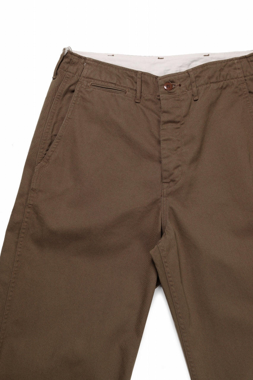 FULLCOUNT U.S.ARMY CHINO 41 TROUSERS (BROWN) - Image 6