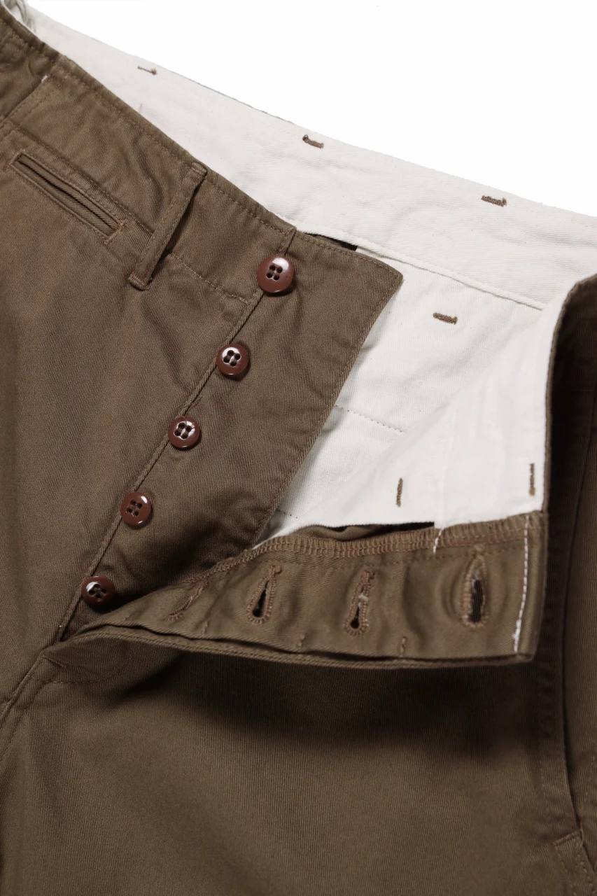 FULLCOUNT U.S.ARMY CHINO 41 TROUSERS (BROWN) - Image 7