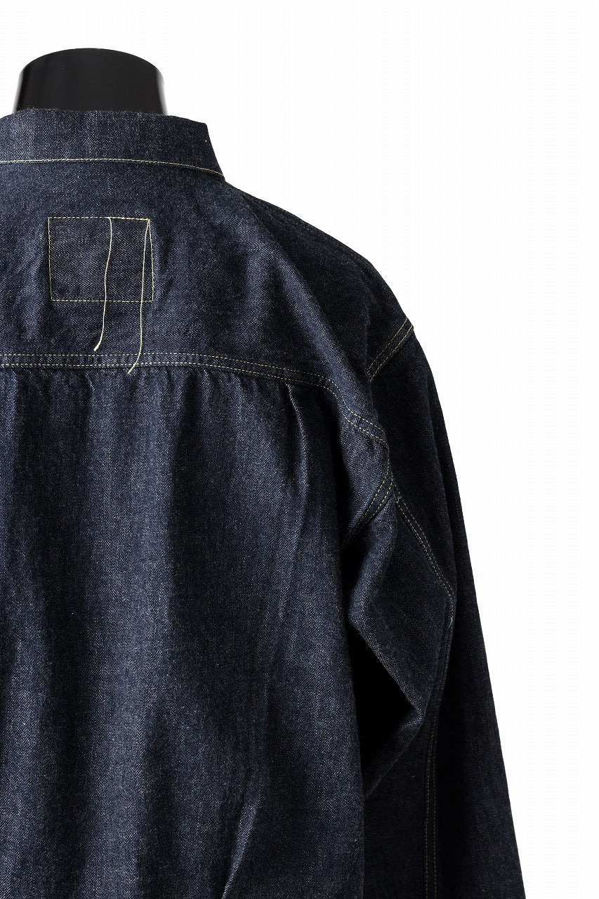 FULLCOUNT WWⅡ model Brown Cotton Denim Jacket / 13.7oz Zimbabwe Selvedge Denim (INDIGO BLUE / ONE WASHED) - Image 15