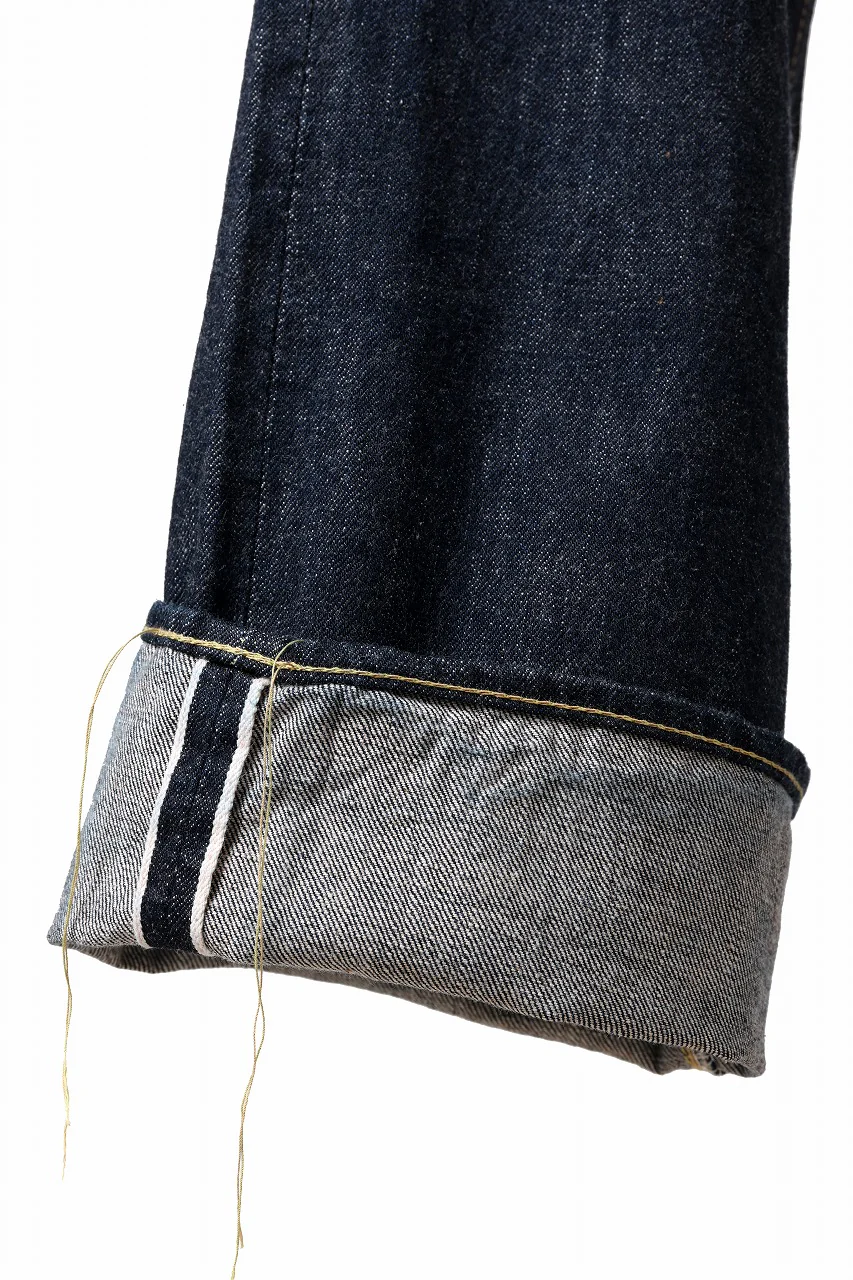 FULLCOUNT WWⅡ Model Brown Cotton Denim Pants / 13.7oz Zimbabwe Selvedge Denim (INDIGO BLUE / ONE WASHED) - Image 12