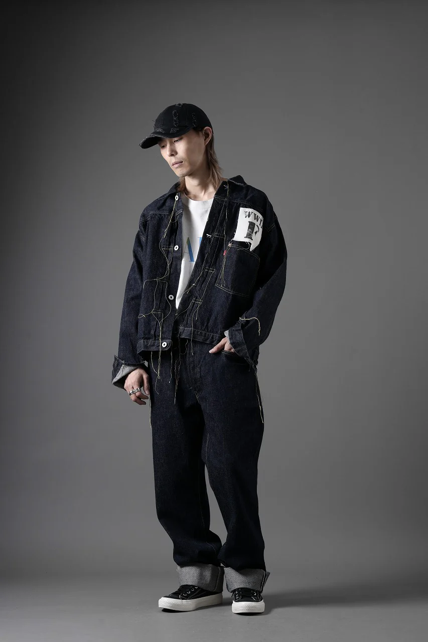 FULLCOUNT WWⅡ Model Brown Cotton Denim Pants / 13.7oz Zimbabwe Selvedge Denim (INDIGO BLUE / ONE WASHED) - Image 17
