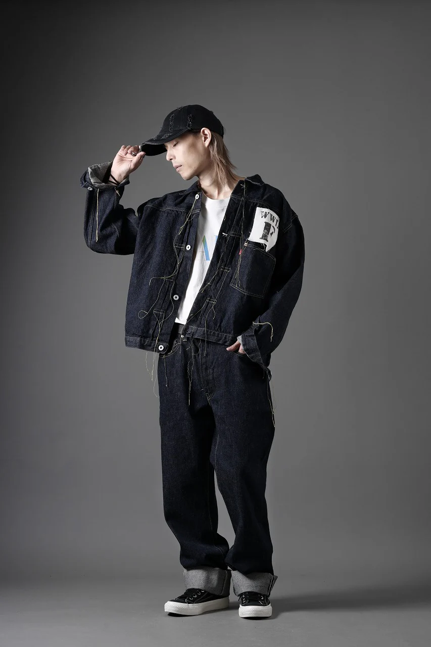 FULLCOUNT WWⅡ Model Brown Cotton Denim Pants / 13.7oz Zimbabwe Selvedge Denim (INDIGO BLUE / ONE WASHED) - Image 18