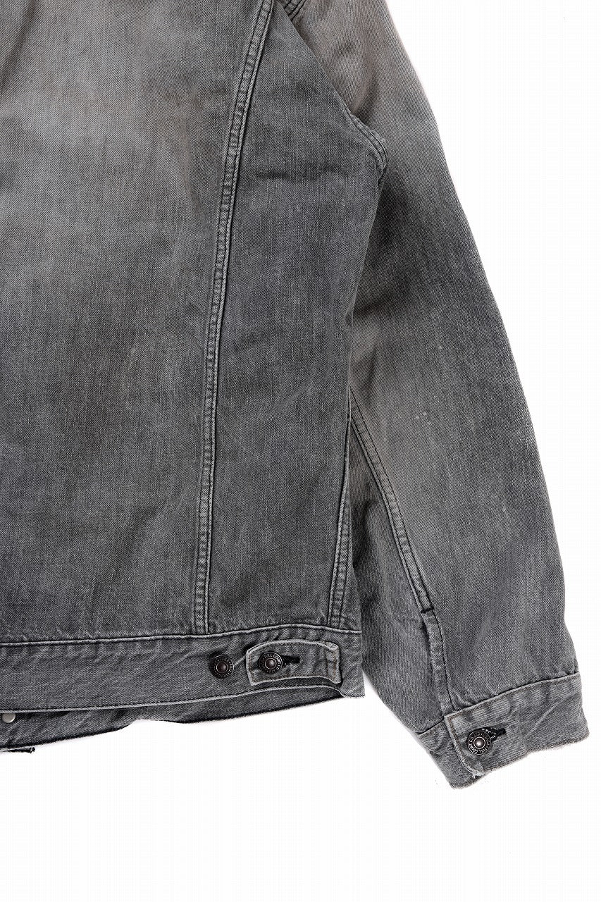 FULLCOUNT x KAMIYA Switching Denim Jacket / 13.7oz Original Selvedge Denim (BLACK) - Image 10